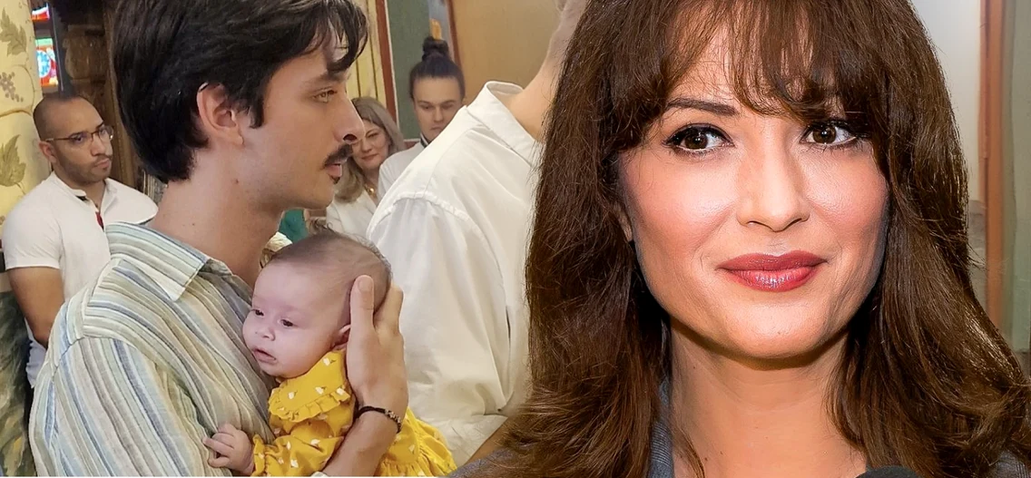 Anca Țurcașiu, la botezul nepoțelei sale
