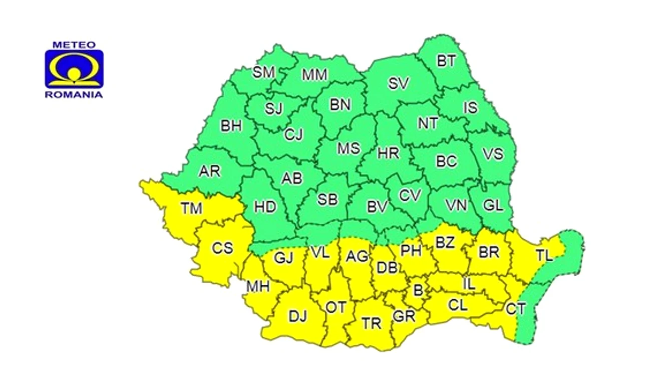 
    Ploile vor fi zgomotoase, cu fulgere și tuneteSursa foto: ANM  