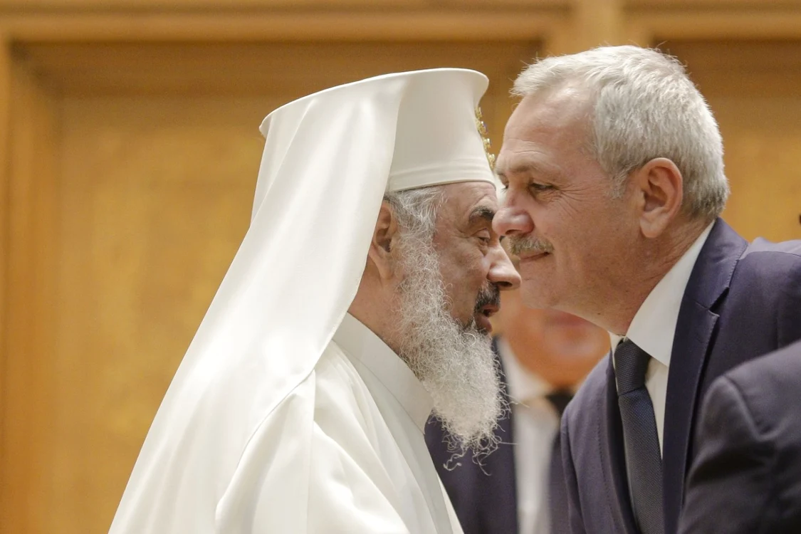 Liviu Dragnea şi Patriarhul Daniel FOTO Inquam Photos