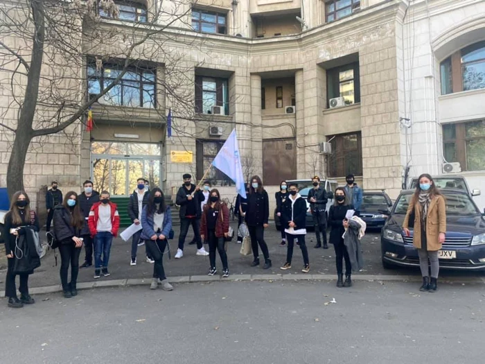 Elevii din Constanţa au protestat de mai multe ori FOTO AEC