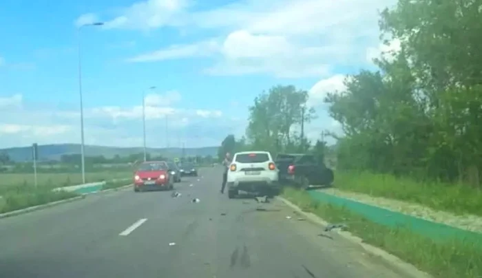Imagini de la locul accidentului produs de Ionel Ganea. Foto Monitorul Expres