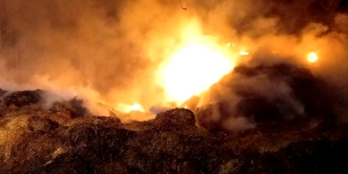 slobozia incendiu in comuna Grivita FOTO ISU Ialomita