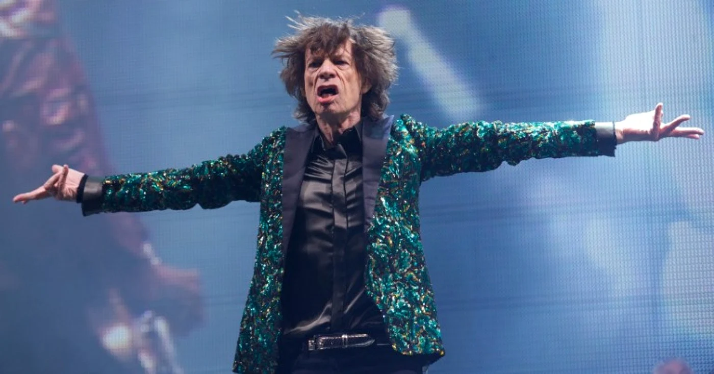 Mick Jagger la concertul de la festivalul din Glastonbury FOTO AFP