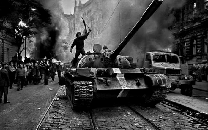 Praga a fost scena unor proteste violente în vara anului 1968. Foto: Historia