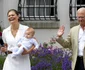 Princess Estelle and Princess Victoria and Prince Oscar and Prince Daniel and Queen Silvia and King Carl Gustaf during the celebration of Victoria's 39th birthday at Solliden palace in Oland, Sweden jpeg