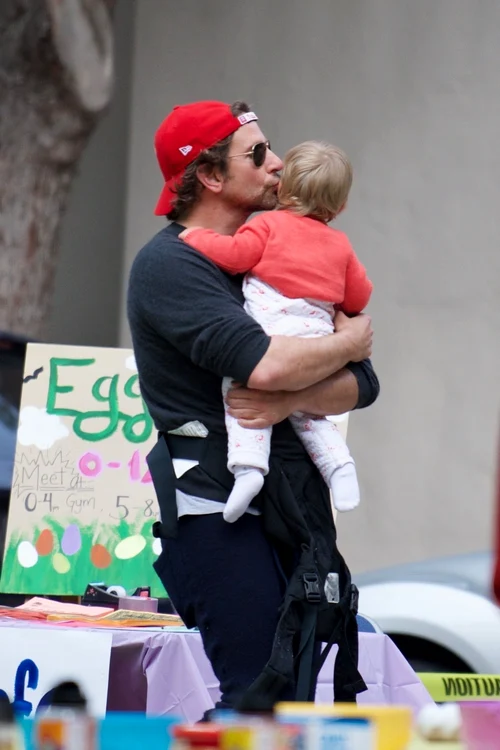 *EXCLUSIVE* Bradley Cooper and Irina Shayk taking their daughter to an Easter party jpeg