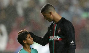 Cristiano Ronaldo si fiul sau, Cristianinho (EPA) jpg