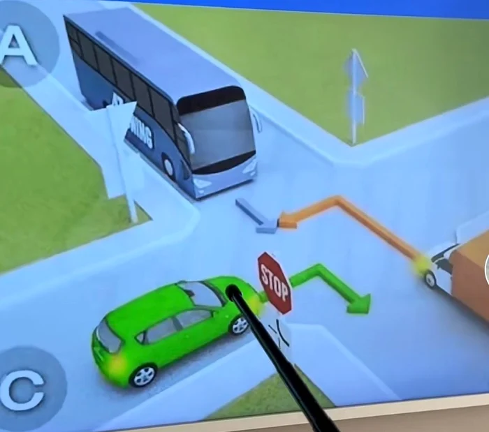 Și cei mai buni șoferi dau un răspuns greșit la acest test auto FOTO Captură video