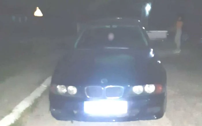 Maşina condusă de şoferiţa cu permisul suspendat pentru băutură FOTO Poliţia de Frontieră