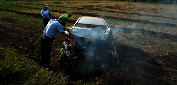 Accidentul rutier a avut loc în această dimineaţă. FOTO: Redeşteptarea