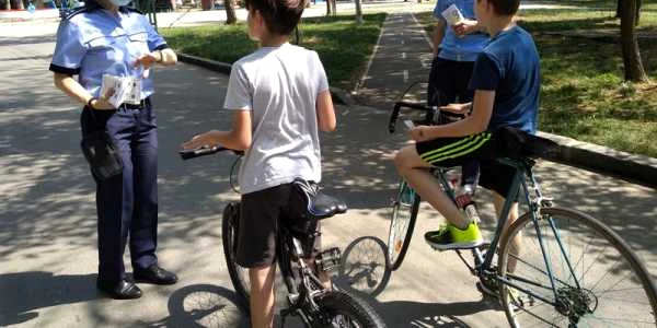bicicleta copii politisti Braila