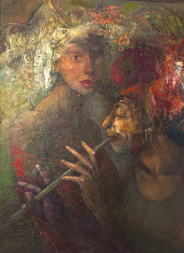 Lucrarea „Bacanală”, realizată de Doina Botez în 2000 (© Muzeul Municipiului București)