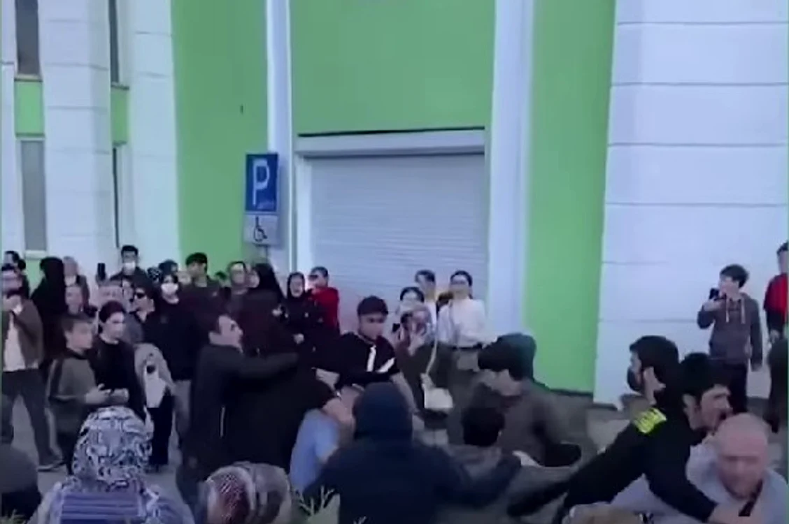 Manifestație anti-război si anti-încorporare în Daghestan Captură YouTube