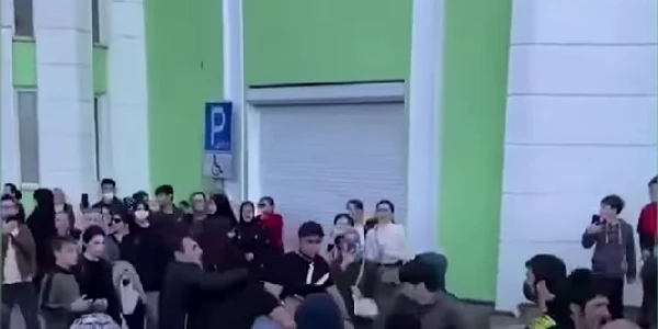 Manifestatie anti razboi si anti incorporare in Daghestan Captura YouTube jpg