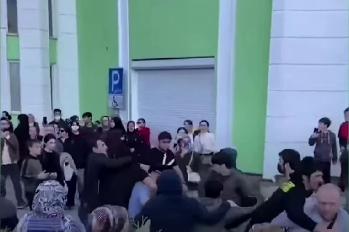 Manifestație anti-război si anti-încorporare în Daghestan Captură YouTube