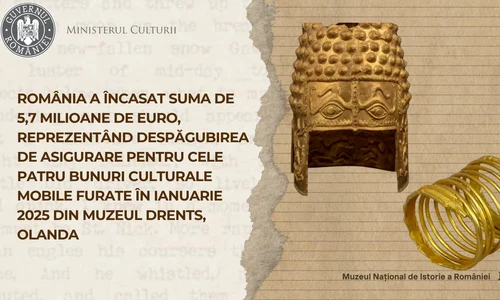 România a încasat despăgubirea pentru bunurile furate de la Muzeul Drents din Olanda