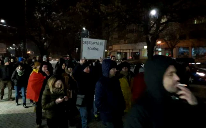 Protest la Slatina FOTO Alina Mitran