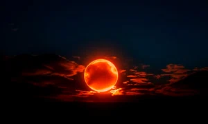 glowing sunset sky natural phenomenon beauty generated by ai jpg