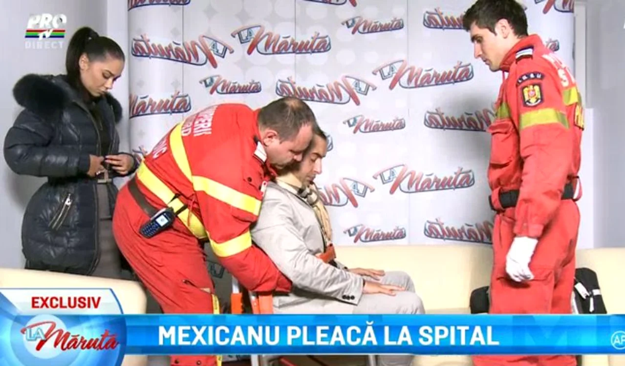Mexicanu a fost transportat la spital în scaun cu rotile