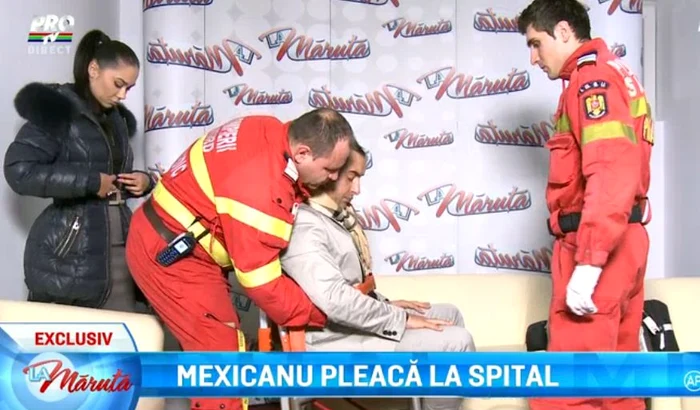 Mexicanu a fost transportat la spital în scaun cu rotile
