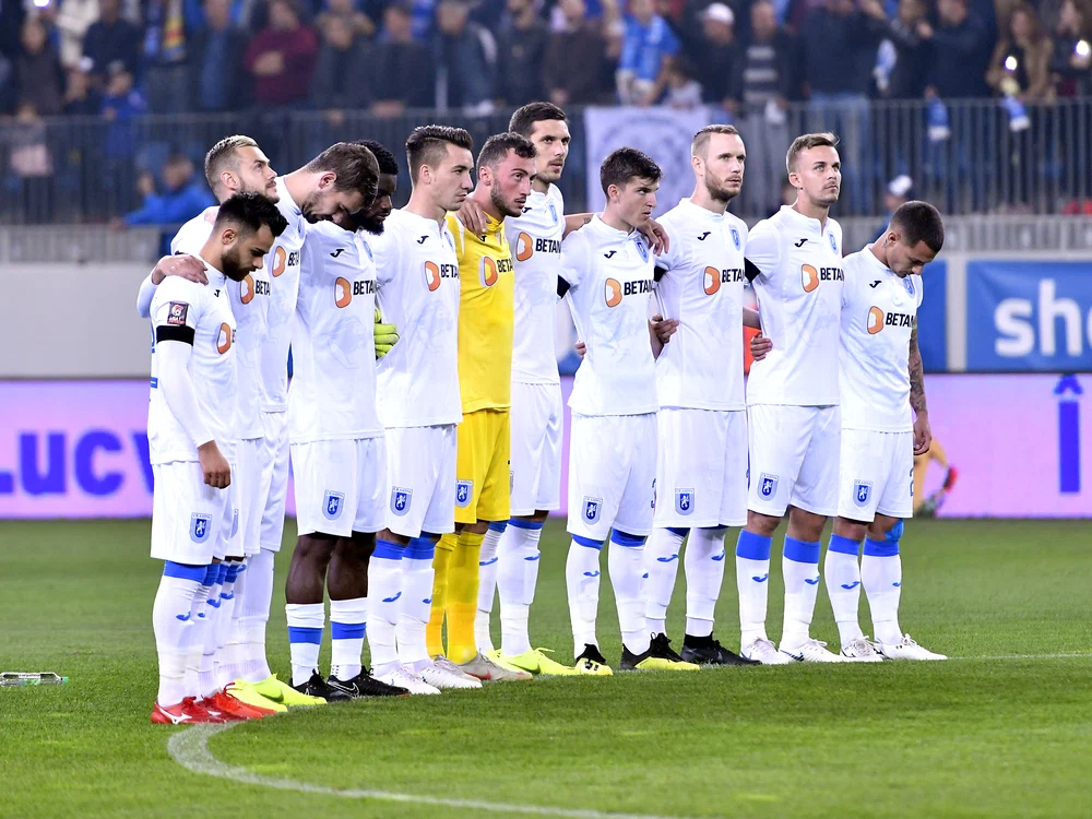 Fotbaliștii Craiovei, la minutul de reculegere