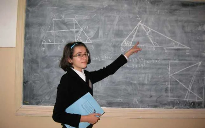 Ioana Bouroş, una dintre elevele de aur din Galaţi. Foto: Bogdan Nistor  