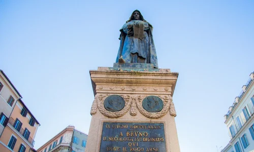 Calendar 17 februarie: 1600   Filosoful Giordano Bruno a fost ars pe rug pentru erezie, la Campo de' Fiori, în Roma jpeg