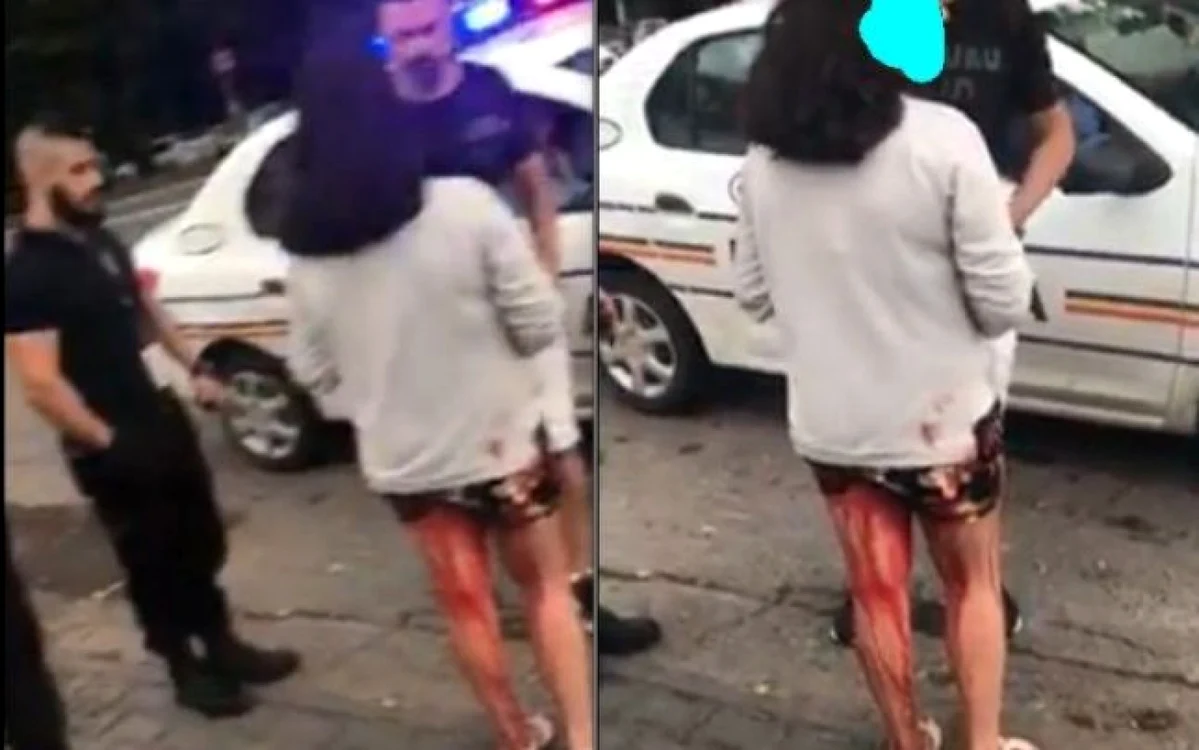 Trecătorii vorbesc cu fata, în timp ce poliţiştii asistă impasibili din maşină la toată scena FOTO captură video