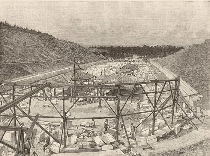 Reconstrucția stadionului Panathenaic din Atena (© Wikimedia Commons)