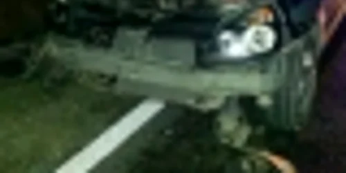Accident auto maşină pe şoseaua Constanţa-Tulcea Sursa SAJ
