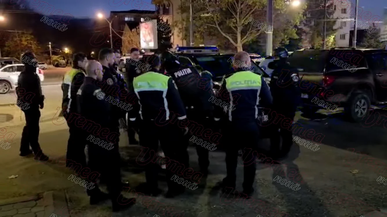 Au fost trimise și întăriri iar întreaga scenă a fost filmată. FOTO: captură video Vremea Nouă