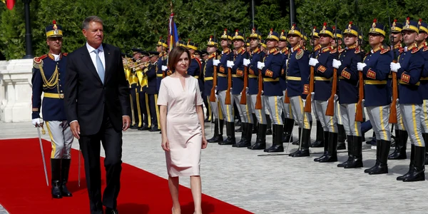 Klaus Iohannis si Maia Sandu FOTO EPA EFE jpg
