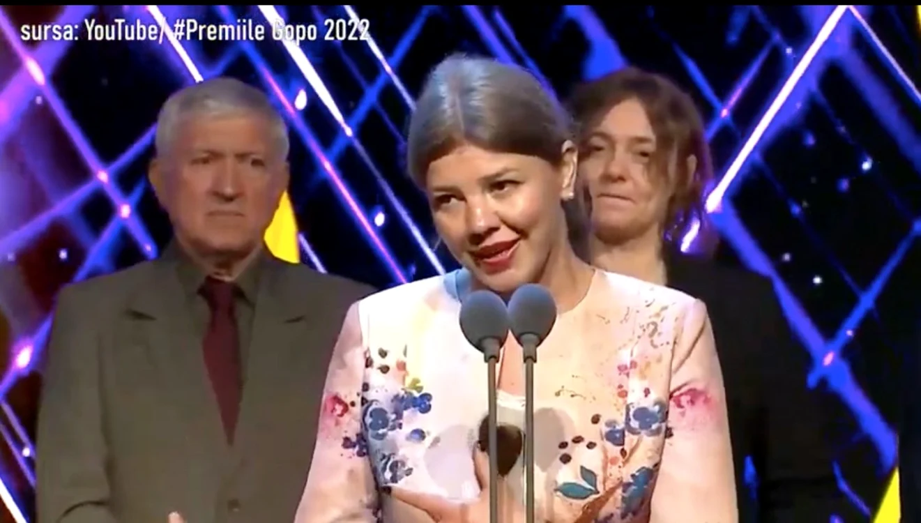 Viorica Vodă la Gala Gopo (captură video)