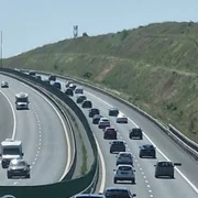 coada pe a2 in urma unui accident intre trei masini foto facebook A2   Autostrada Soarelui png