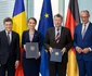 Nicușor Dan, Oana Țoiu, Géza Andreas von Geyr și cancelarul Friedrich Merz/FOTO: Administrația Prezidențială