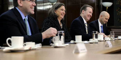 Victoria Nuland la Bucureşti Victor Ponta FOTO gov.ro