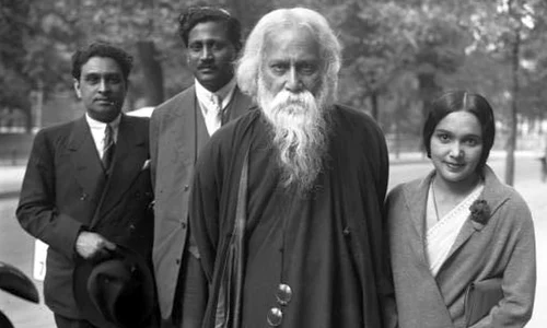 Vizita lui Rabindranath Tagore la București jpeg