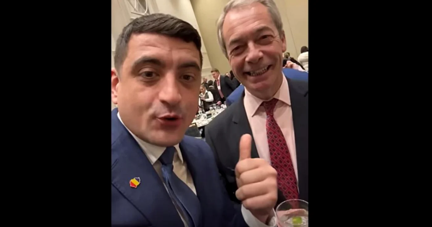 george simion si nigel farage