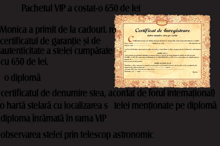 Pachetul VIP a costat-o 650 de lei