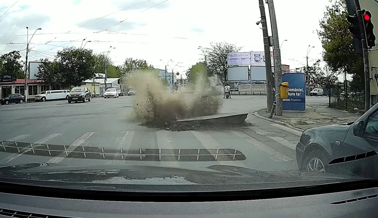 Explozia a avut loc în Sectorul 5 FOTO: Captură video