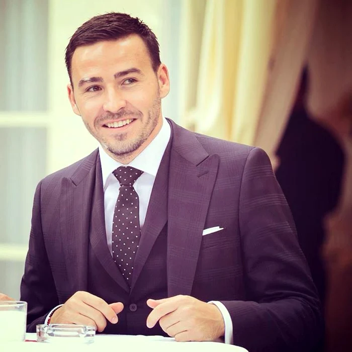 Adrian Cristea şi stomatologul lui, Rareş Bercea Foto: Facebook