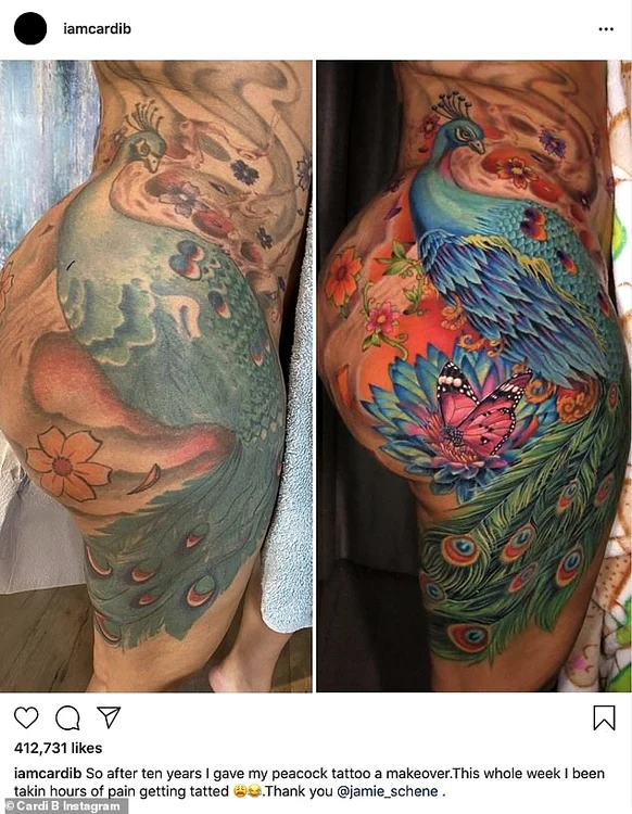 Cardi B și-a tatuat fundul