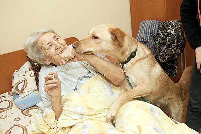 Rici a sărit să se joace cu tanti Eugenia. Şi a primit biscuiţi