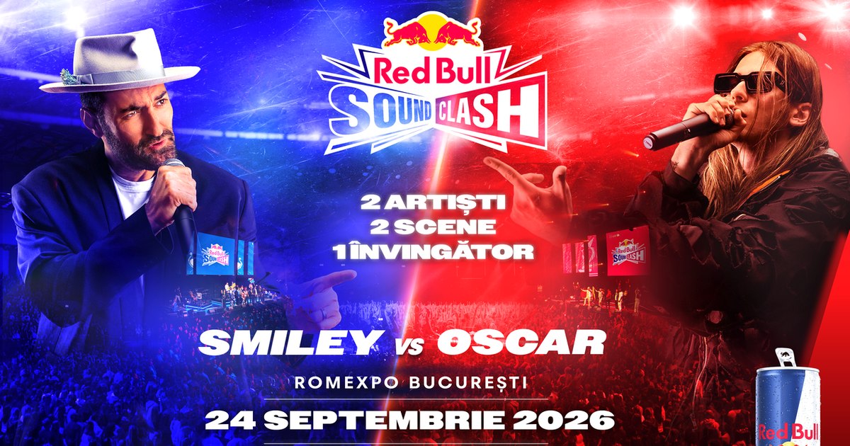 Smiley și Oscar se confruntă la Red Bull SoundClash, pe 24 septembrie, la Romexpo