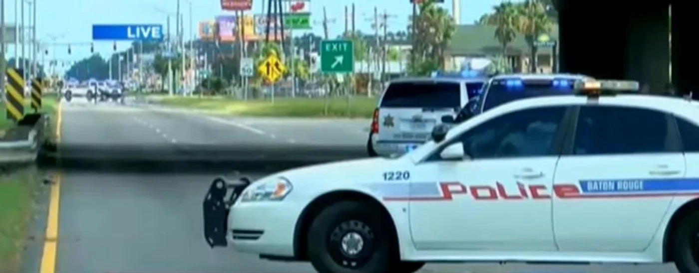 Baton Rouge a fost locul în care șase polițiști au fost împușcațiFoto: captură video