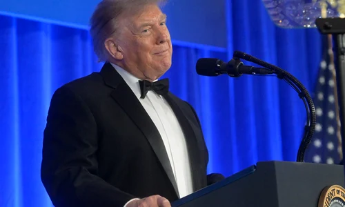 Donald Trump la Dineul anual al Asociației Corespondenților de la Casa Albă FOTO Profimedia