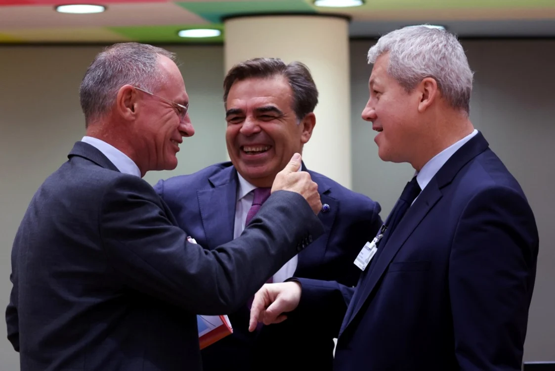 Gerhard Karner, Margaritis Schinas și Cătălin Predoiu Foto EPA EFE