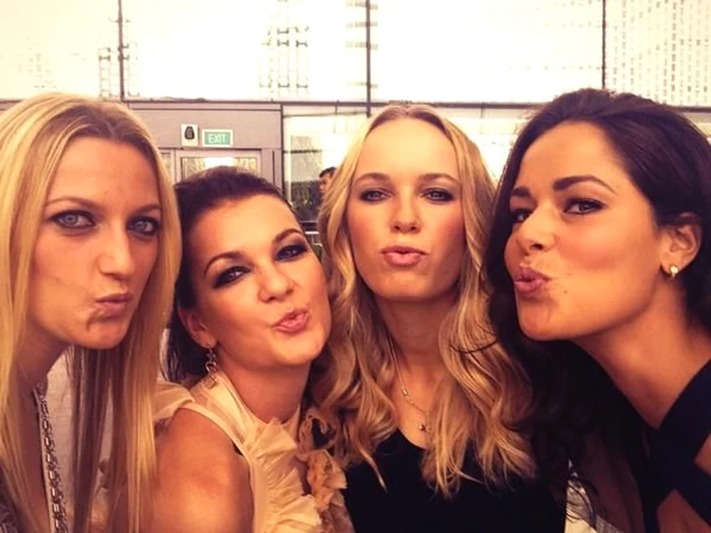 Kvitova, Radwanska, Ivanovic si Wozniacki nu au rupt gura târgului la Turneul Campioanelor decât prin această poză