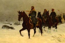 „Carol I în timpul războiului”, tablou de Emil Volkers, 1879
