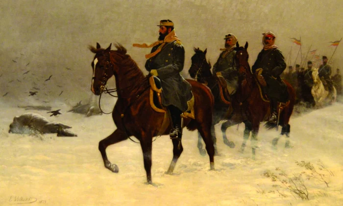 „Carol I în timpul războiului”, tablou de Emil Volkers, 1879